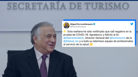 Miguel Torruco, secretario de Turismo, se recuperó del Covid-19