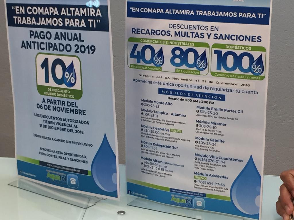 Comapa ofrece facilidades para que usuarios retrasados en pagos se actualicen