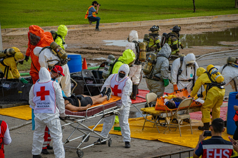Matamoros fue sede del Simulacro Binacional de emergencias químicas