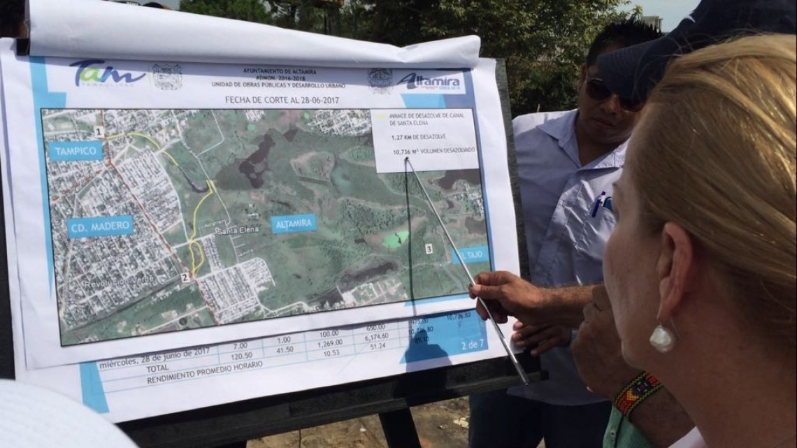 Realizan trabajos de limpieza de canales pluviales y del sistema lagunario