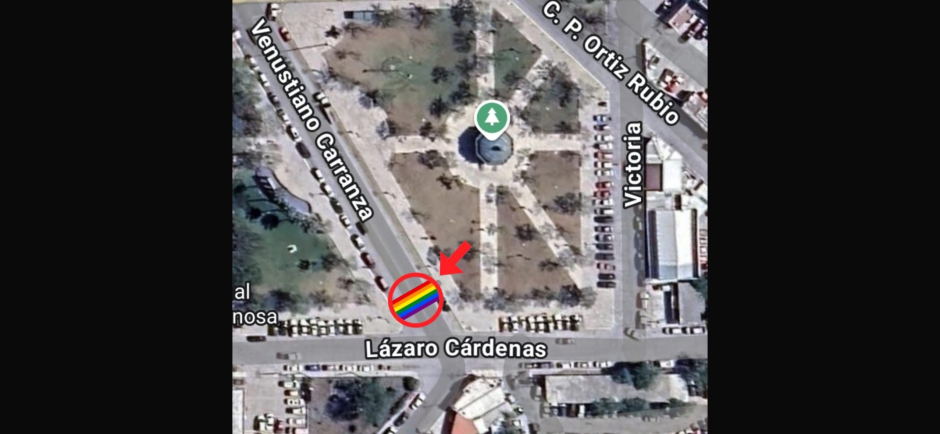 Reynosa prepara el primer cruce peatonal con los colores de la bandera LGBTIQ+