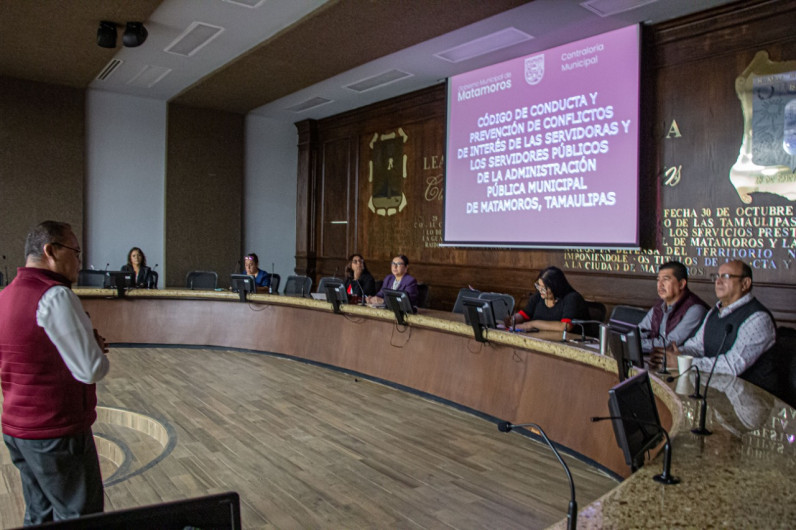 Promueve Contraloría Municipal Código de Conducta y Prevención de Conflictos de Interés