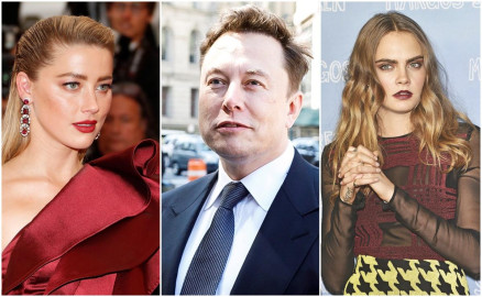 Sale a la luz el trío Amber Heard, Elon Musk y Cara Delevingne