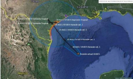 Autoridades alertan sobre presencia de "Harvey" en Tamaulipas