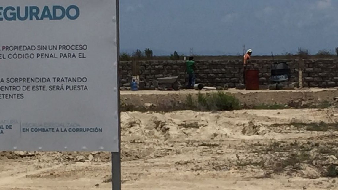 Delimita la API terreno que colinda con el expropiado a “Geño”