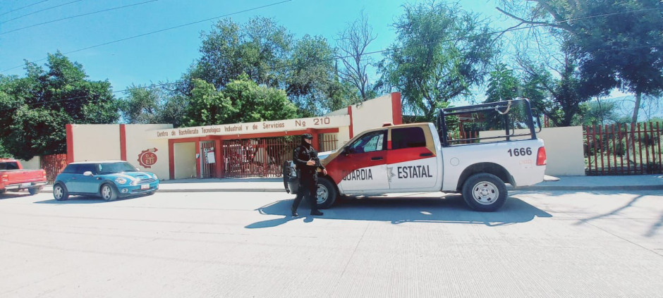 Realiza Guardia Estatal recorridos de seguridad en planteles de todos los niveles