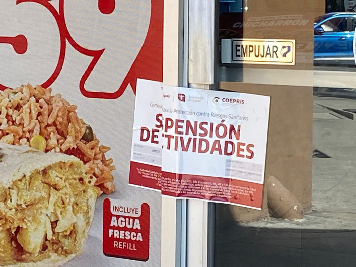 Coepris clausura negocios de alimentos