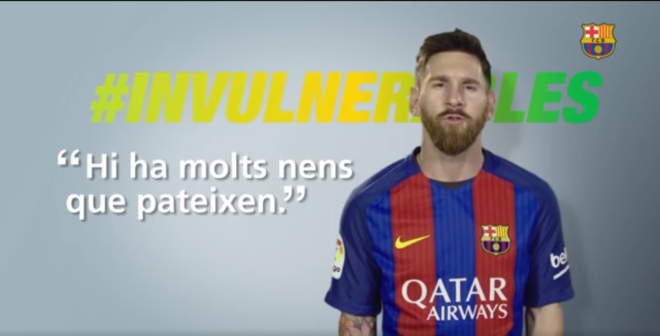 Trabaja Messi contra la pobreza infantil con #Invulnerables