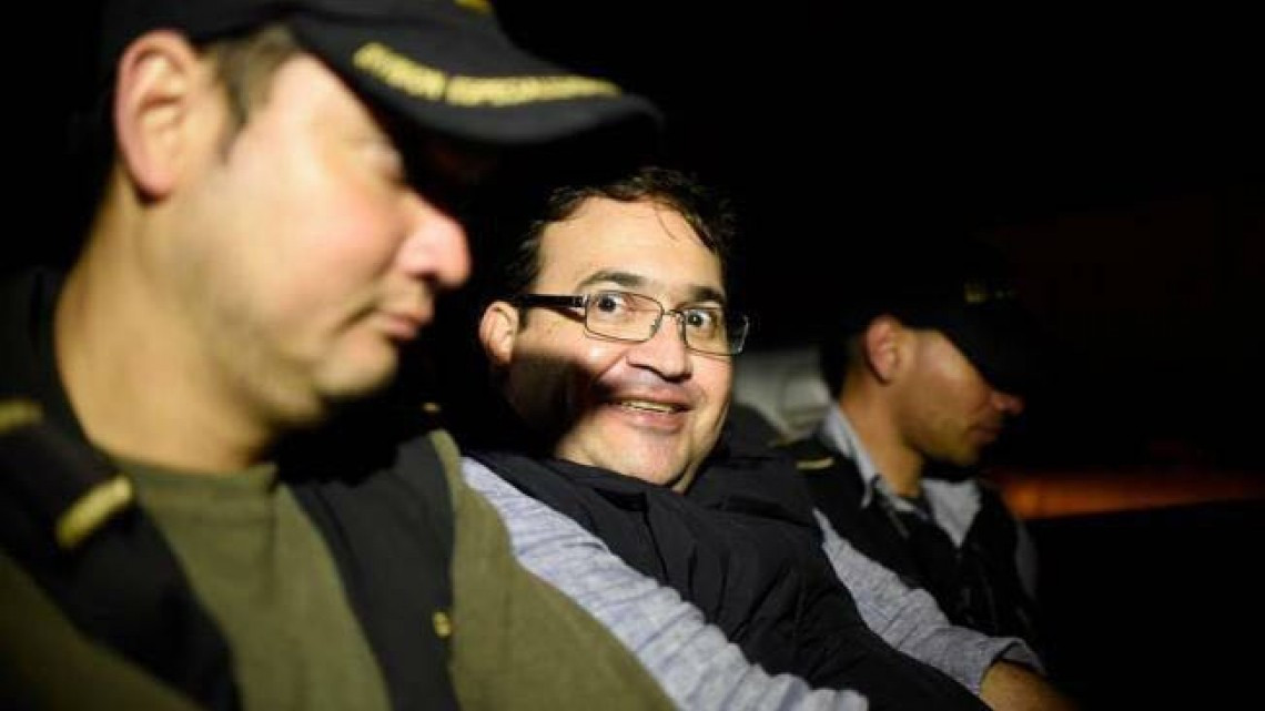 Autoridades guatemaltecas detienen a Javier Duarte