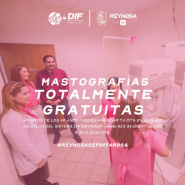 Llama DIF Reynosa a prevenir el cáncer de mama