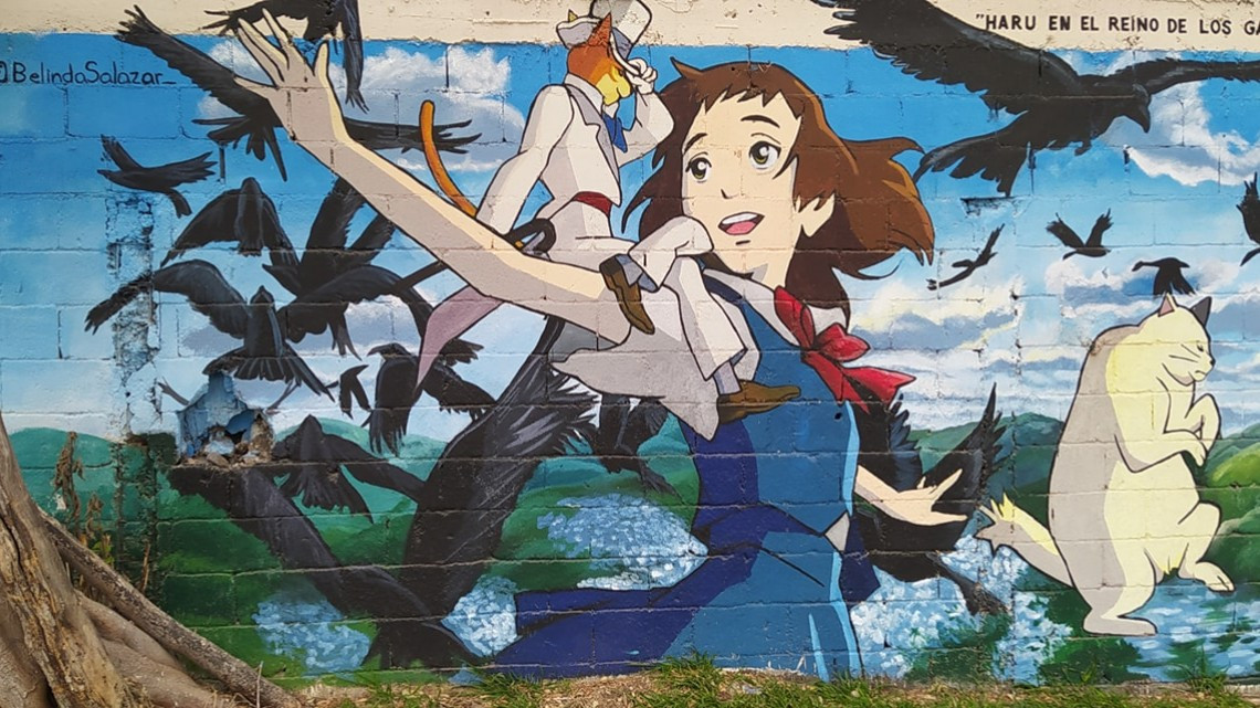 San Nicolás es pintado con imágenes de Studio Ghibli