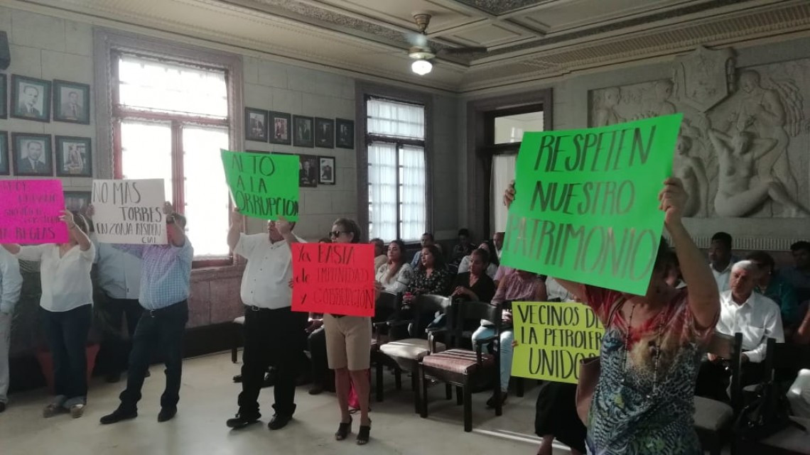 No a más torres de departamentos, bares, escuelas y restaurantes