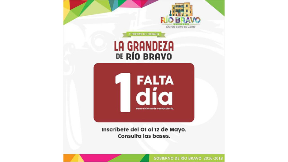 Mañana terminan inscripciones para "La grandeza de Río Bravo"