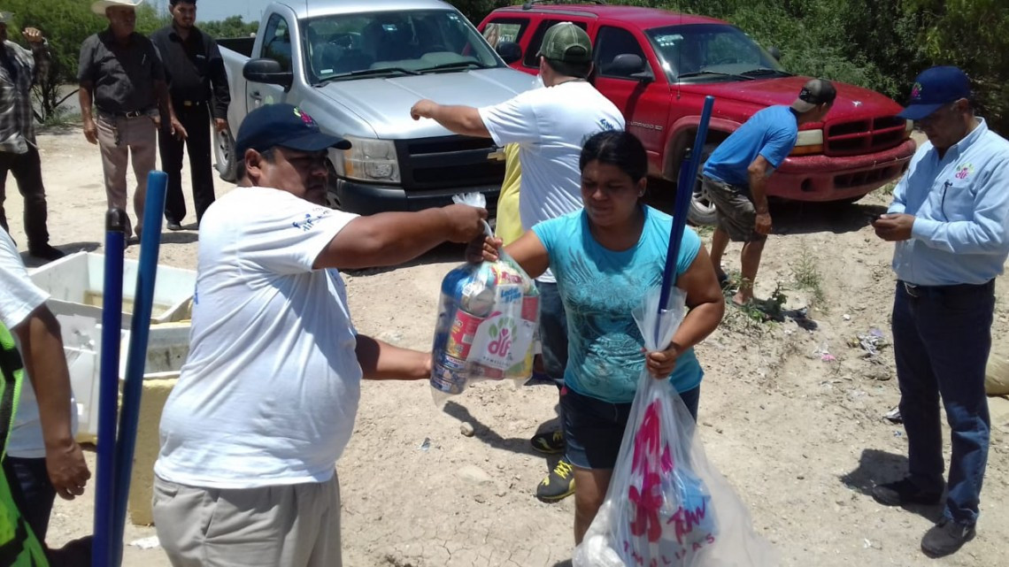 DIF Tamaulipas envía brigadistas al ejido Los Corrales 