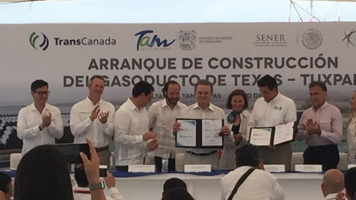 Arranca construcción de gasoducto Tuxpan-Texas en Altamira