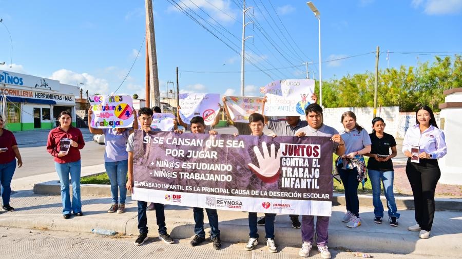 Conmemora DIF Reynosa el Día Mundial Contra el Trabajo Infantil 
