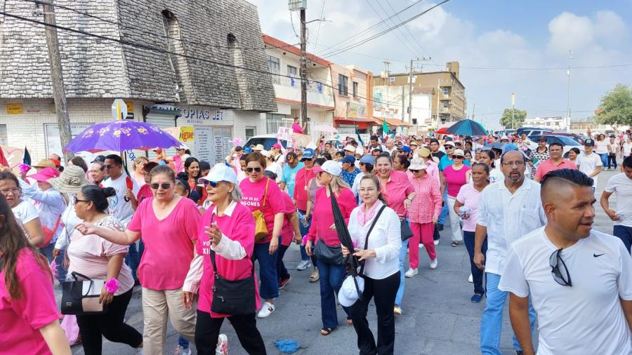 Reynosa se moviliza con “Marea Rosa"