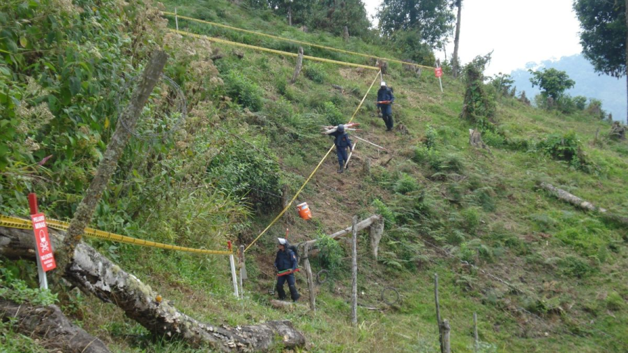 Colombia inicia retiro de minas antipersonal