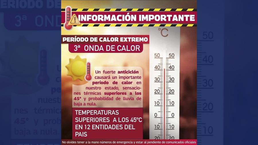 PCyB de Reynosa mantiene la alerta ante la tercer ola de calor