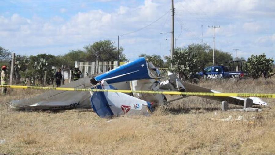 Avioneta de escuela de pilotos se desploma en Aguascalientes