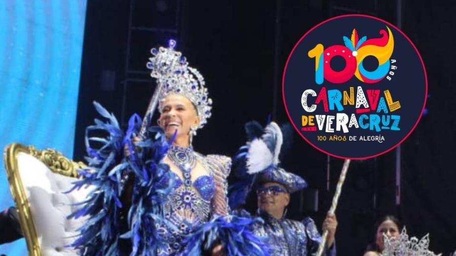 Coronan a Yuri como reina del Carnaval de Veracruz 2024