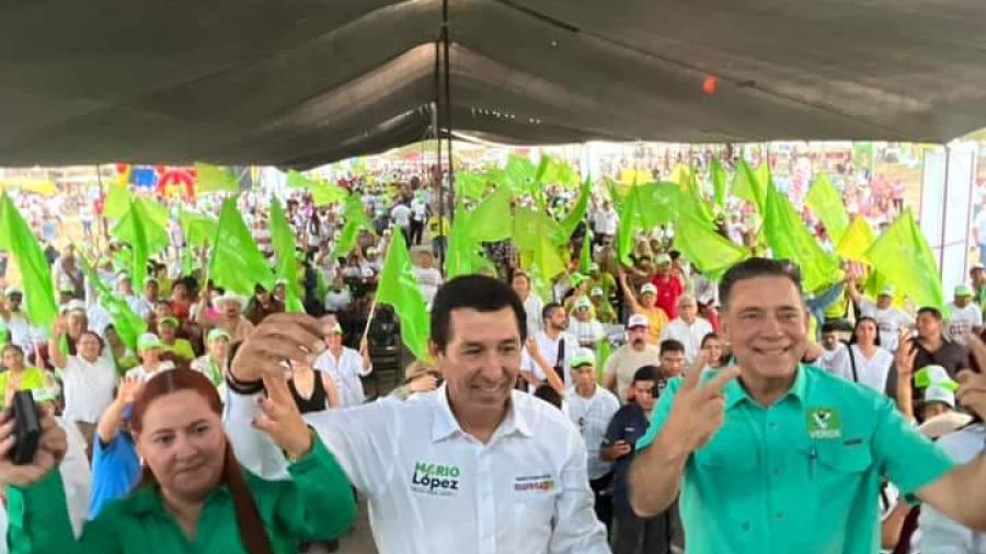 Cierran campaña en Matamoros Mario López y Eugenio Hernández 