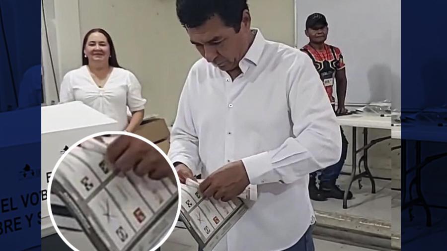 Mario López “La Borrega” “traiciona” a Morena, vota por el PAN en boleta para alcaldía de Matamoros